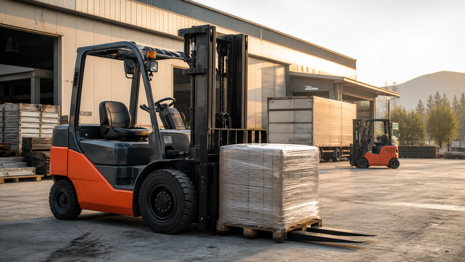 Çayırova sanayi sahasında forklift kapasitesi, yük ve nakliye planı